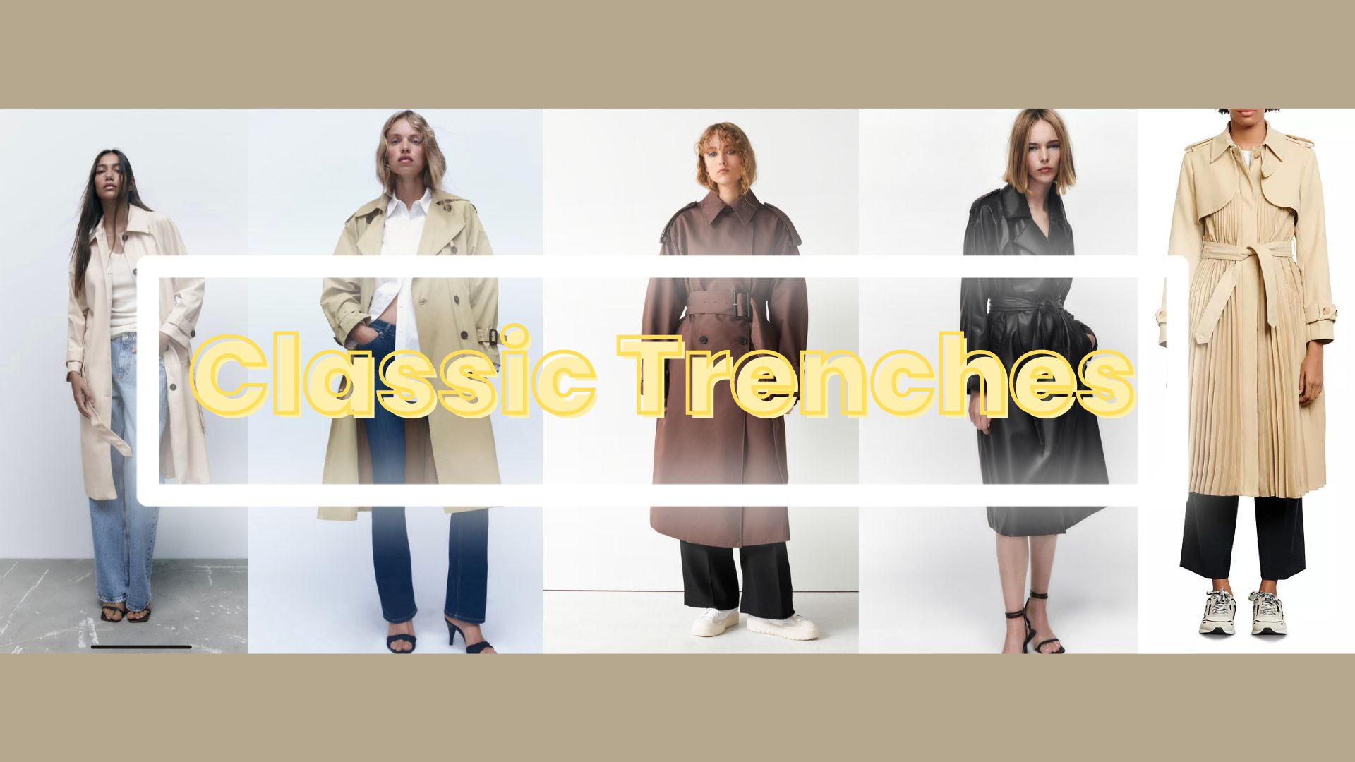 Classic Trenches to Wear as Temperatures Get Cooler